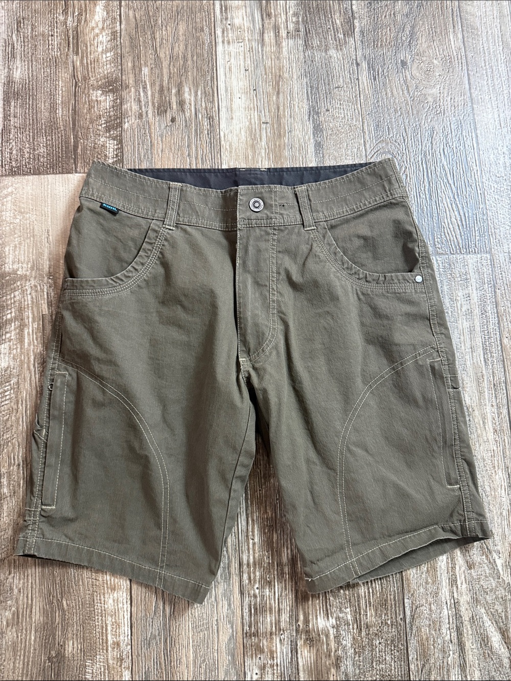 🌟Kuhl Olive 🌟Green Men's Cargo Shorts, 30